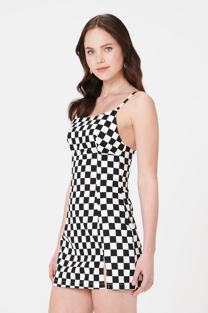 Ariel Check Mini Dress – ids